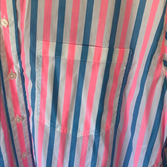 Boden Connie Relaxed Stripe Cotton Blend Button-Down Shirt 12 - Picture 4 of 8